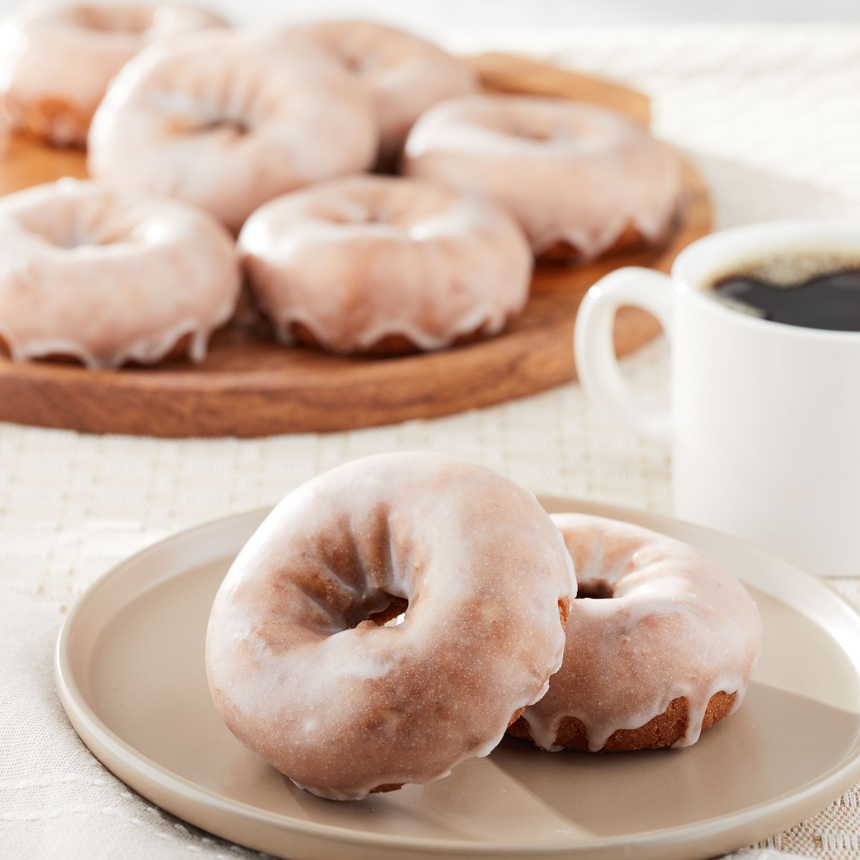 Freshness Guaranteed Glazed Regular Vanilla Cake Donuts, 16 oz, 8 Count thumbnail 2