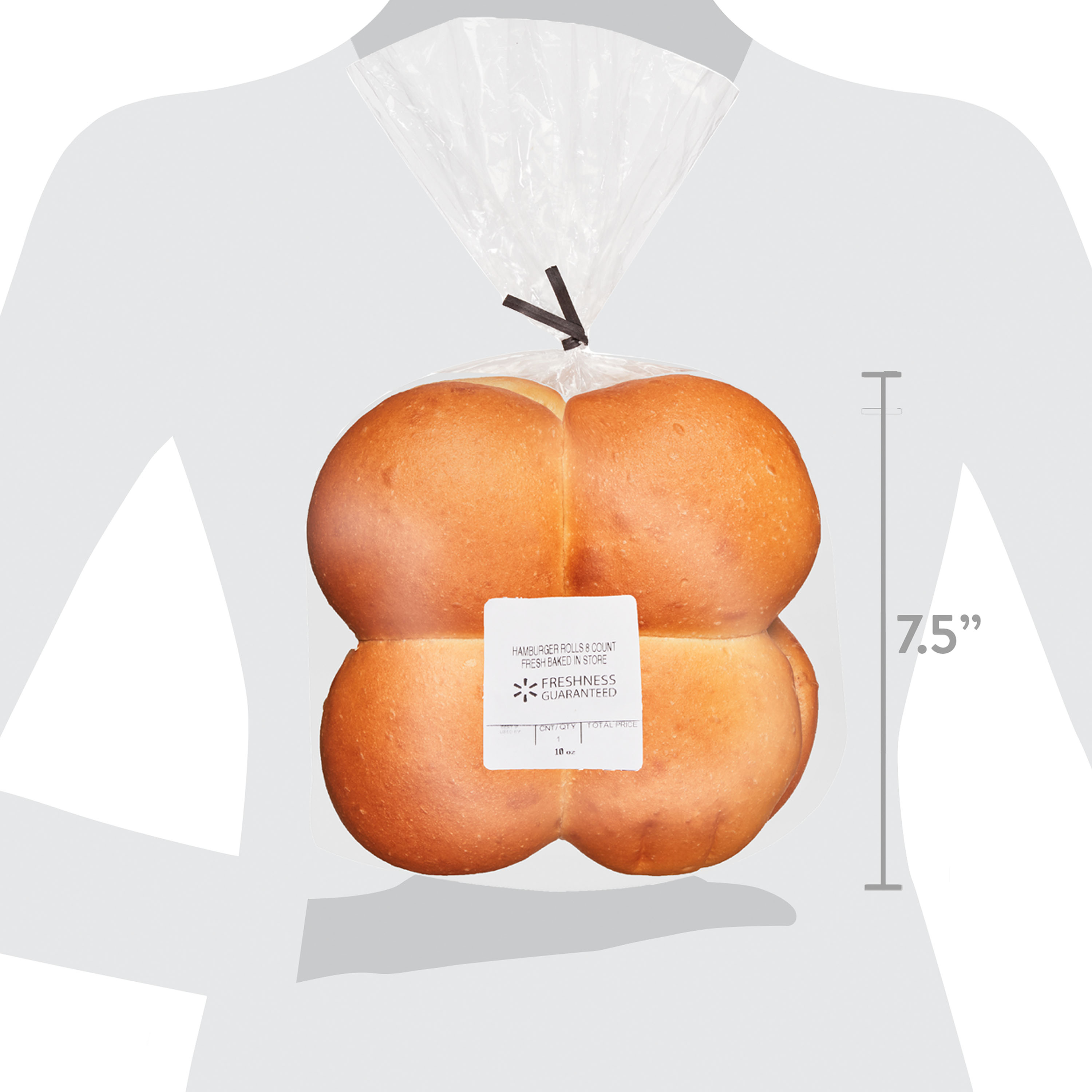 Freshness Guaranteed Hamburger Rolls, 10 oz, 8 Count thumbnail 4