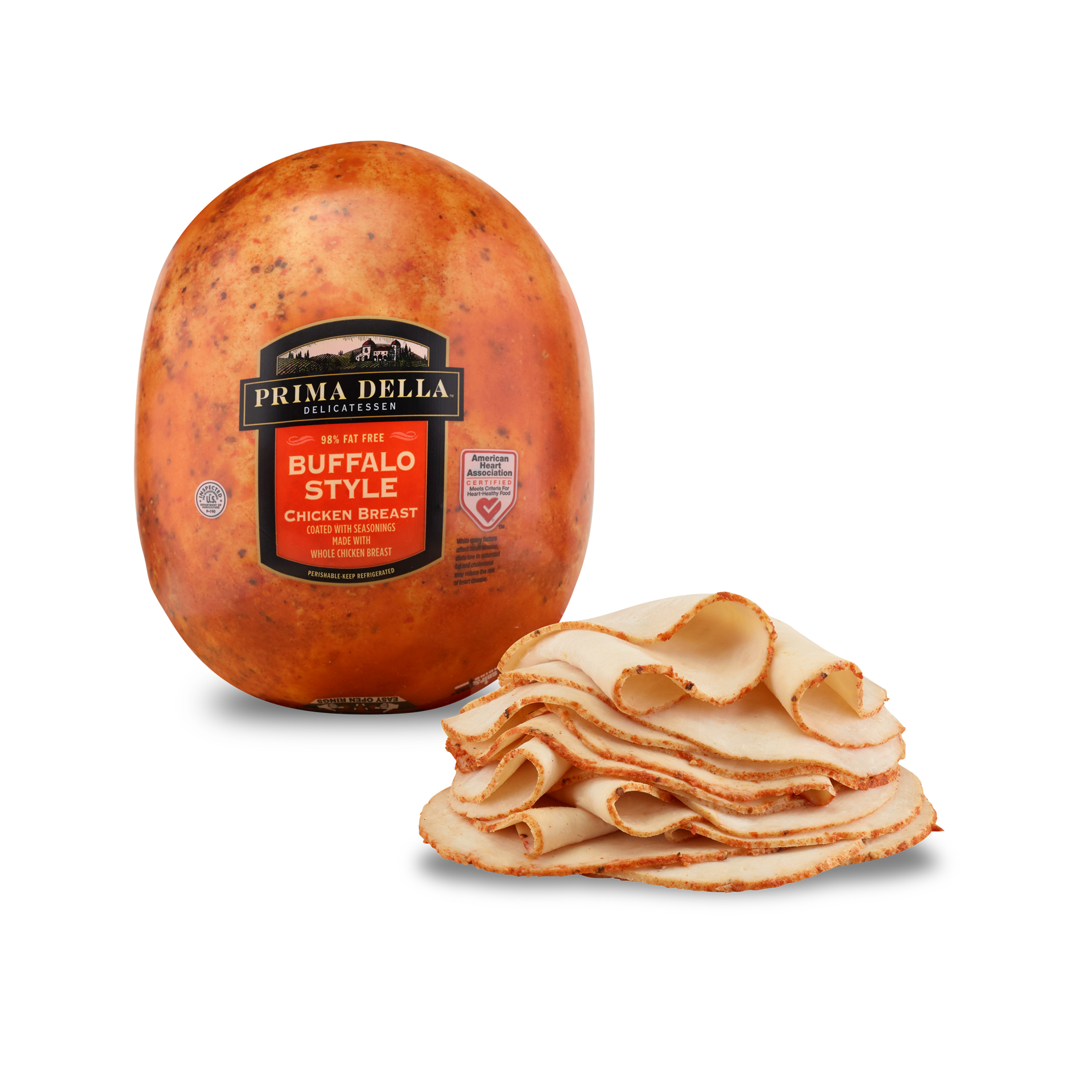 Prima Della Buffalo Style Chicken Breast, Deli Sliced Plastic Pack