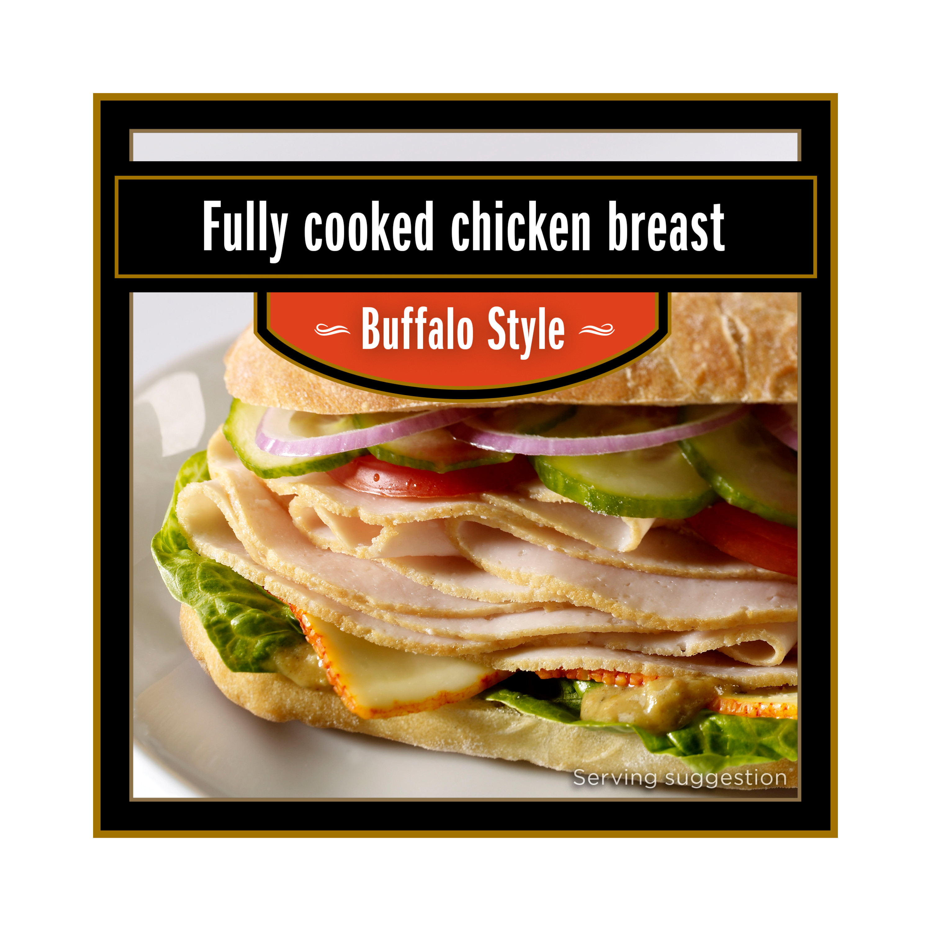 Prima Della Buffalo Style Chicken Breast, Deli Sliced Plastic Pack thumbnail 3