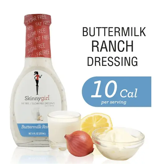 Skinnygirl, Fat-Free, Sugar-Free Buttermilk Ranch Salad Dressing, 8 fl oz (Pack of 2)