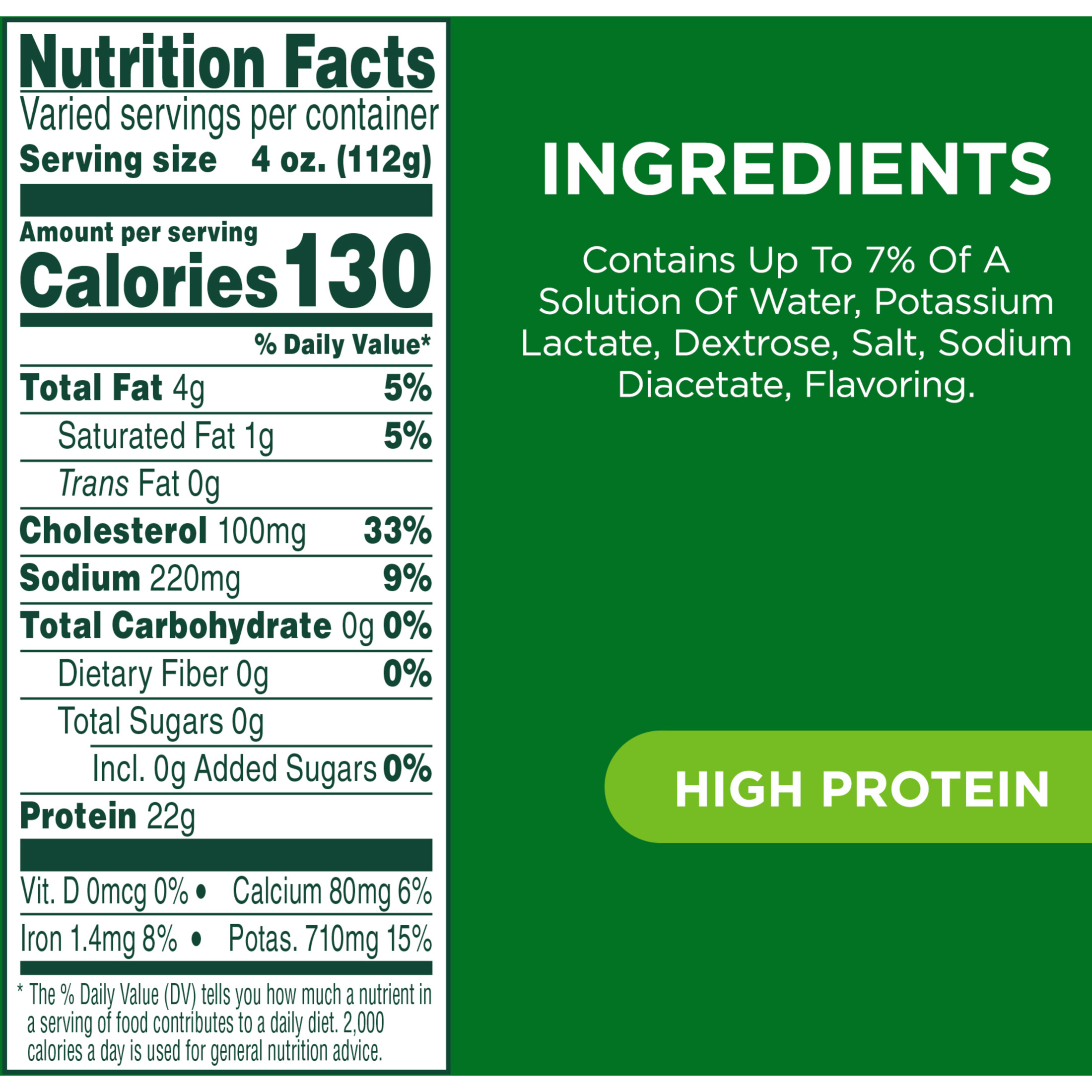 JENNIE-O Raw Turkey Drumsticks, 22g Protein per Serving, Refrigerated, 2-3 lb Plastic Tray thumbnail 4