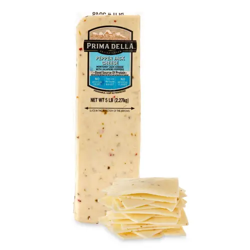Prima Della Pepper Jack Cheese, Deli Sliced (Refrigerated Bag)