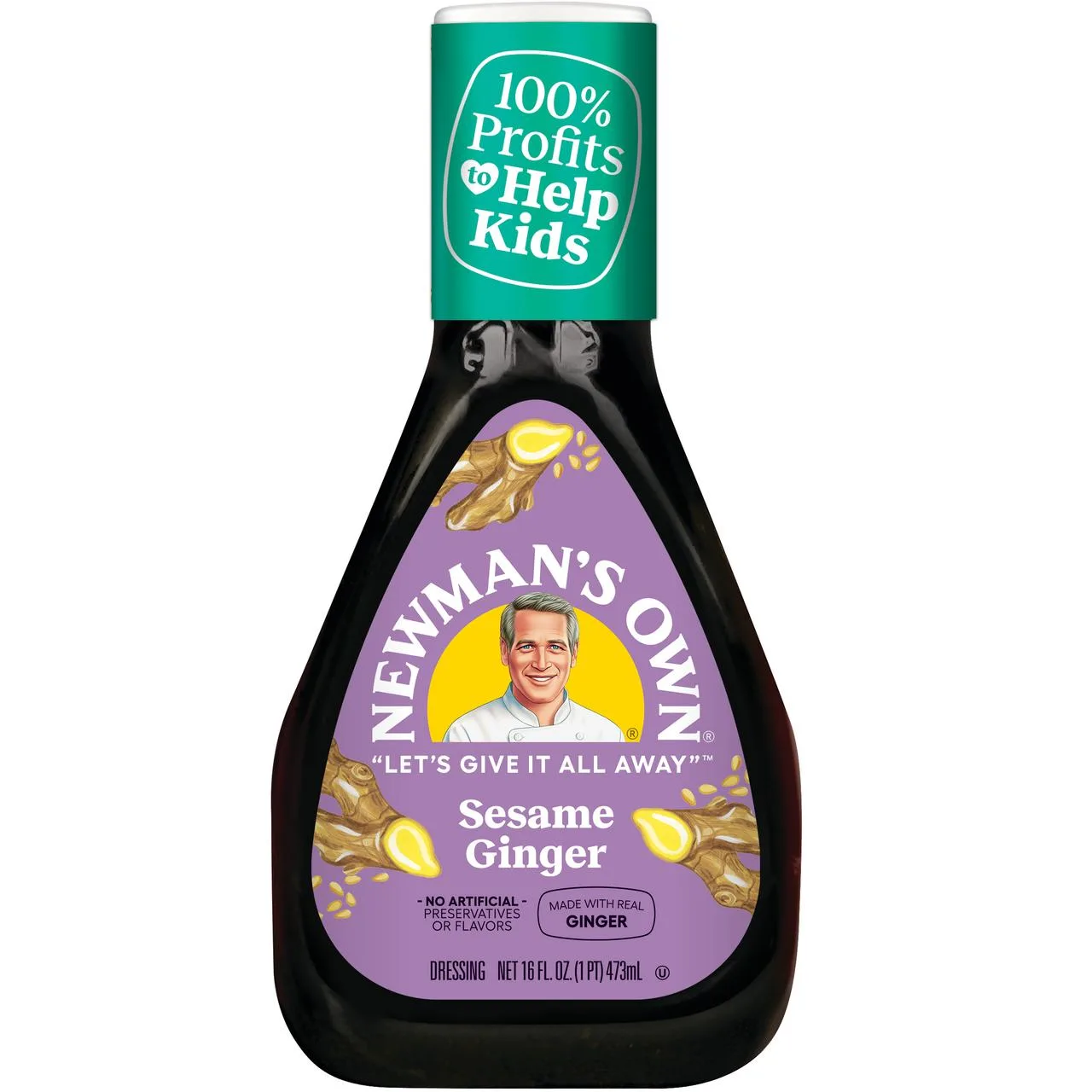 Newman's Own Sesame Ginger Dressing 16 fl oz