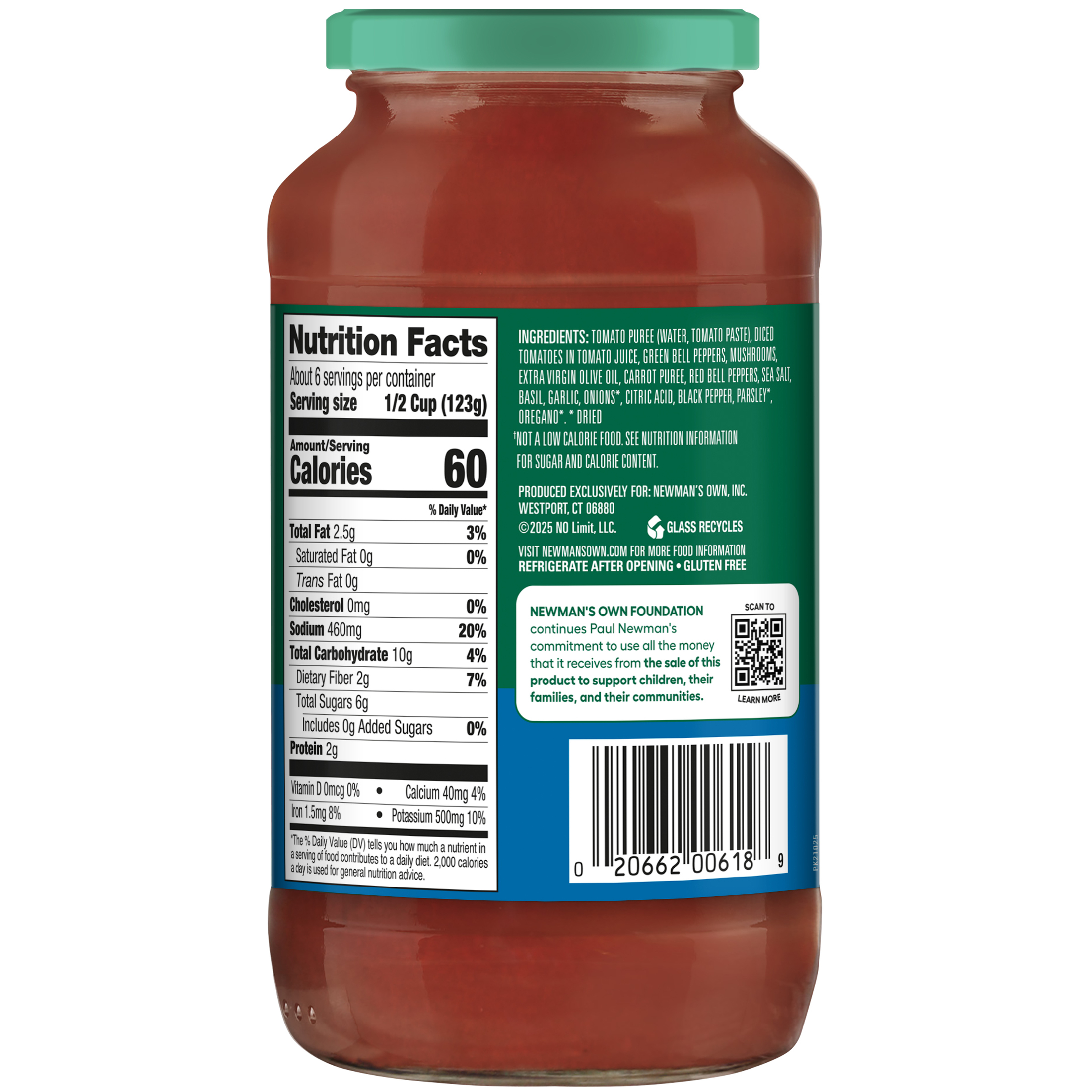 Newman's Own Sockarooni Pasta Sauce 24 oz thumbnail 2