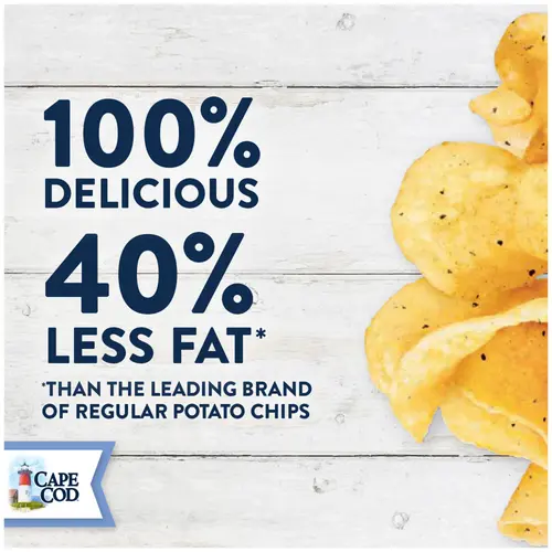 Cape Cod Potato Chips, Less Fat Original Kettle Cooked Chips, 30 oz thumbnail 2