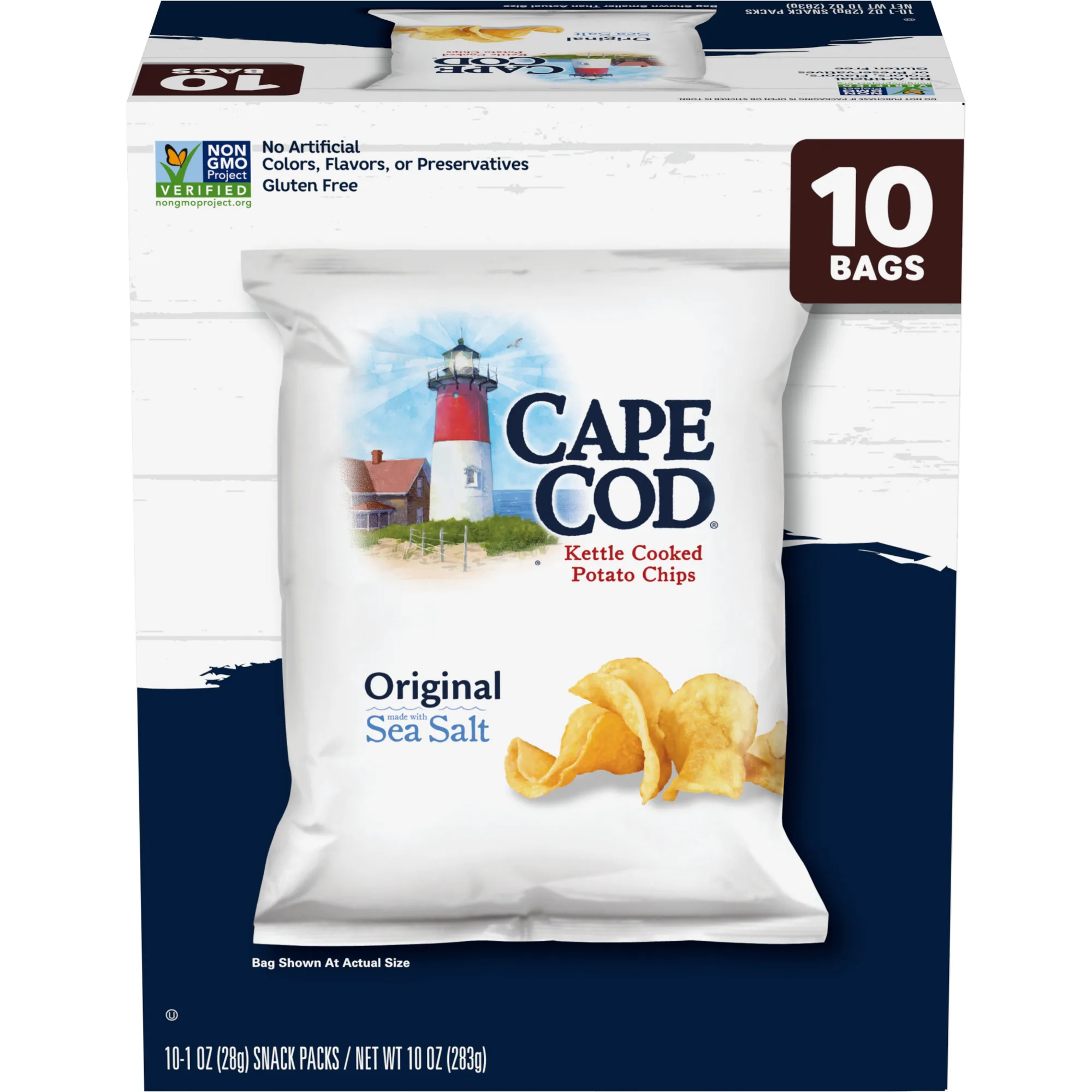 Cape Cod Original Chips, 10 Count 1 oz