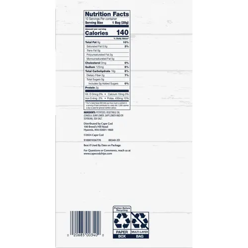Cape Cod Original Chips, 10 Count 1 oz thumbnail 3