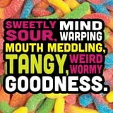 Trolli Sour Brite Crawlers, Candy, Cherry-Lemon, Strawberry-Grape & Orange-Lime, Sweet and Sour, Gummy Worms, 5 oz thumbnail 4