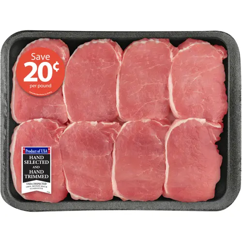 Pork Center Cut Loin Chops Boneless Family Pack, 2.0 - 3.8 lb Tray