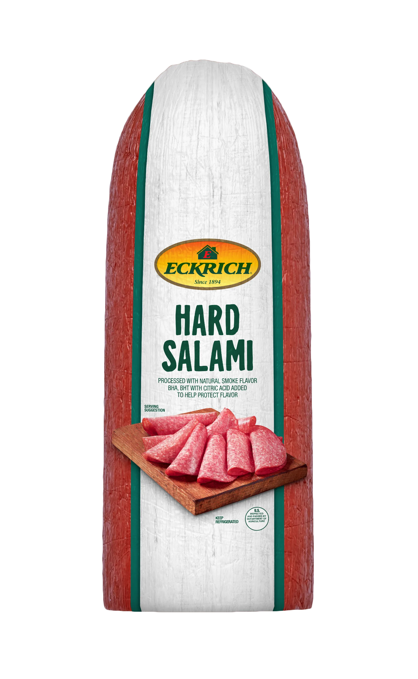 Eckrich Deli Hard Salami, Deli Sliced