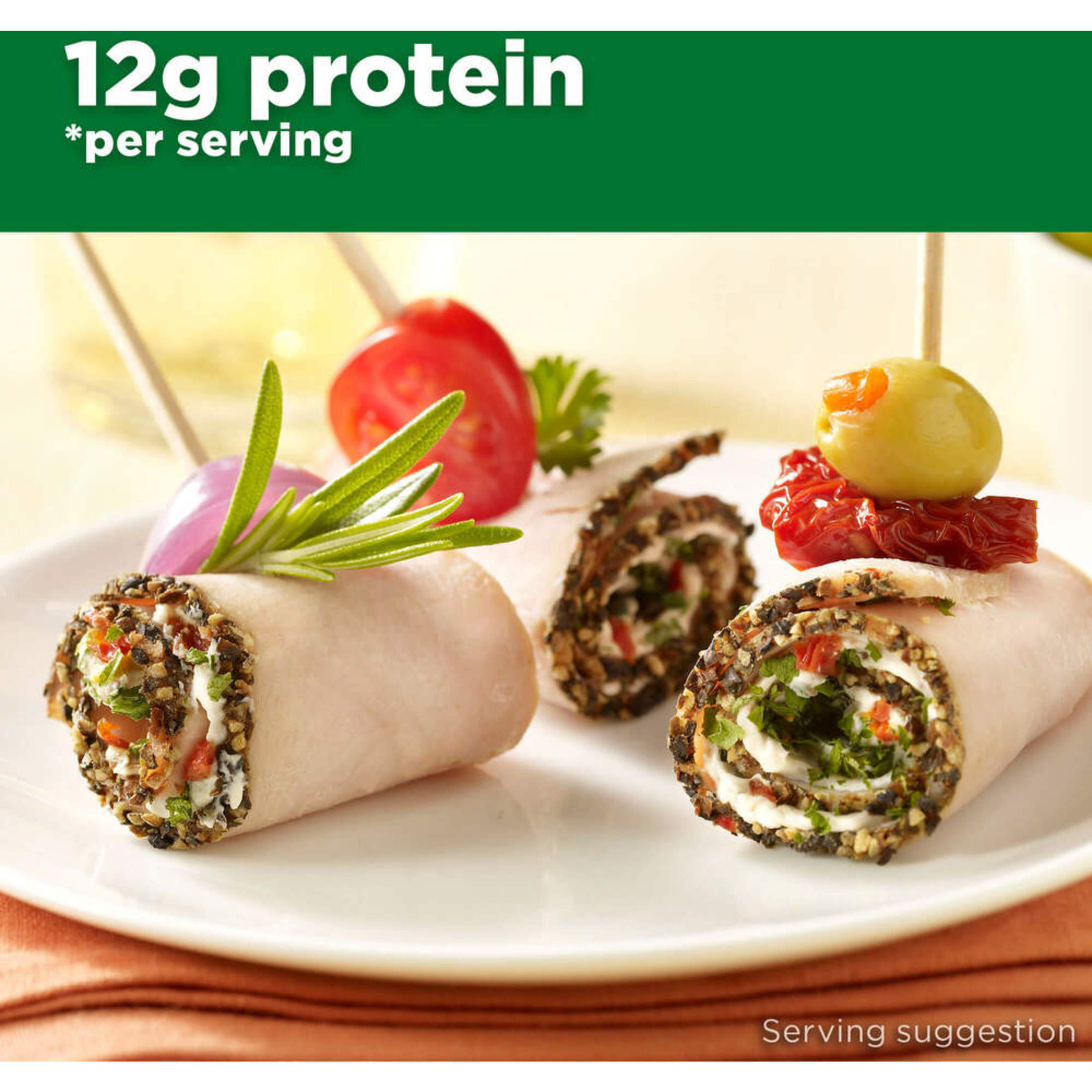 JENNIE-O Premium Seasoned Cracked Pepper Turkey Breast, Deli Sliced,  2 oz Serving, 12 g Protein per Serving, Plastic Bag thumbnail 3