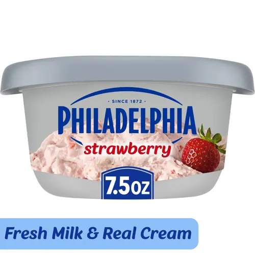 Philadelphia Strawberry Cream Cheese Spread, 7.5 oz Tub