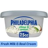 Philadelphia Chive & Onion Cream Cheese Spread, 7.5 oz Tub