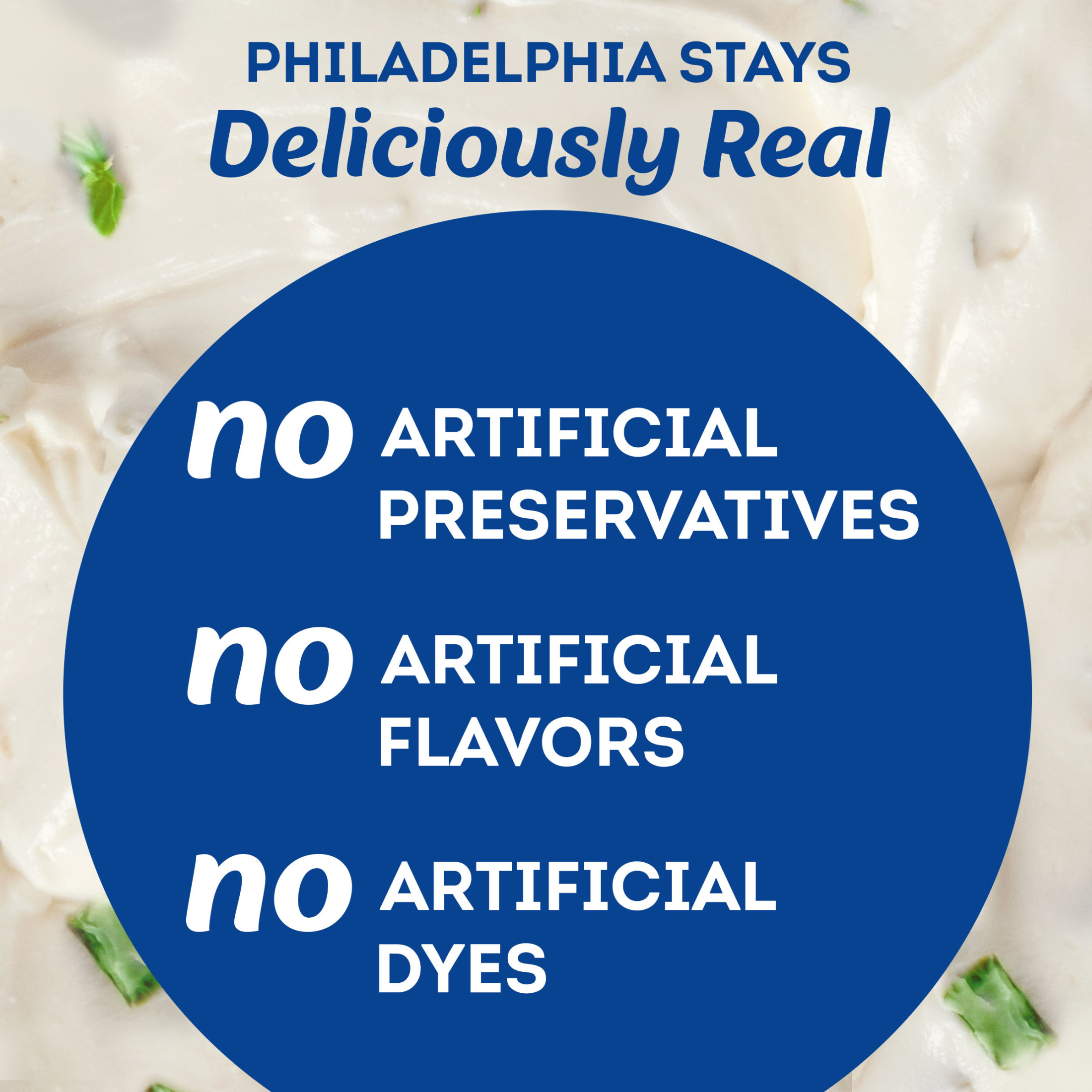 Philadelphia Chive & Onion Cream Cheese Spread, 7.5 oz Tub thumbnail 2