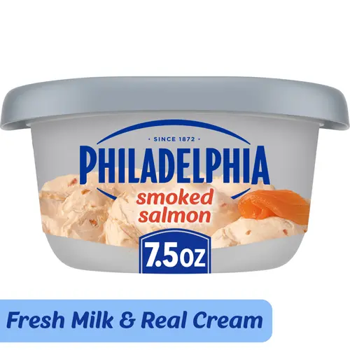 Philadelphia Smoked Salmon Cream Cheese Spread, 7.5 oz Tub