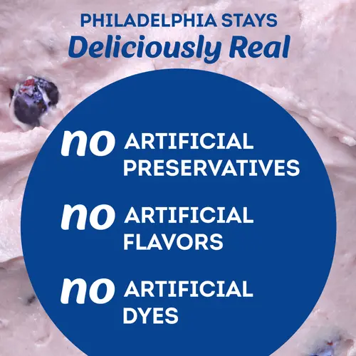 Philadelphia Blueberry Cream Cheese Spread, 7.5 oz Tub thumbnail 2