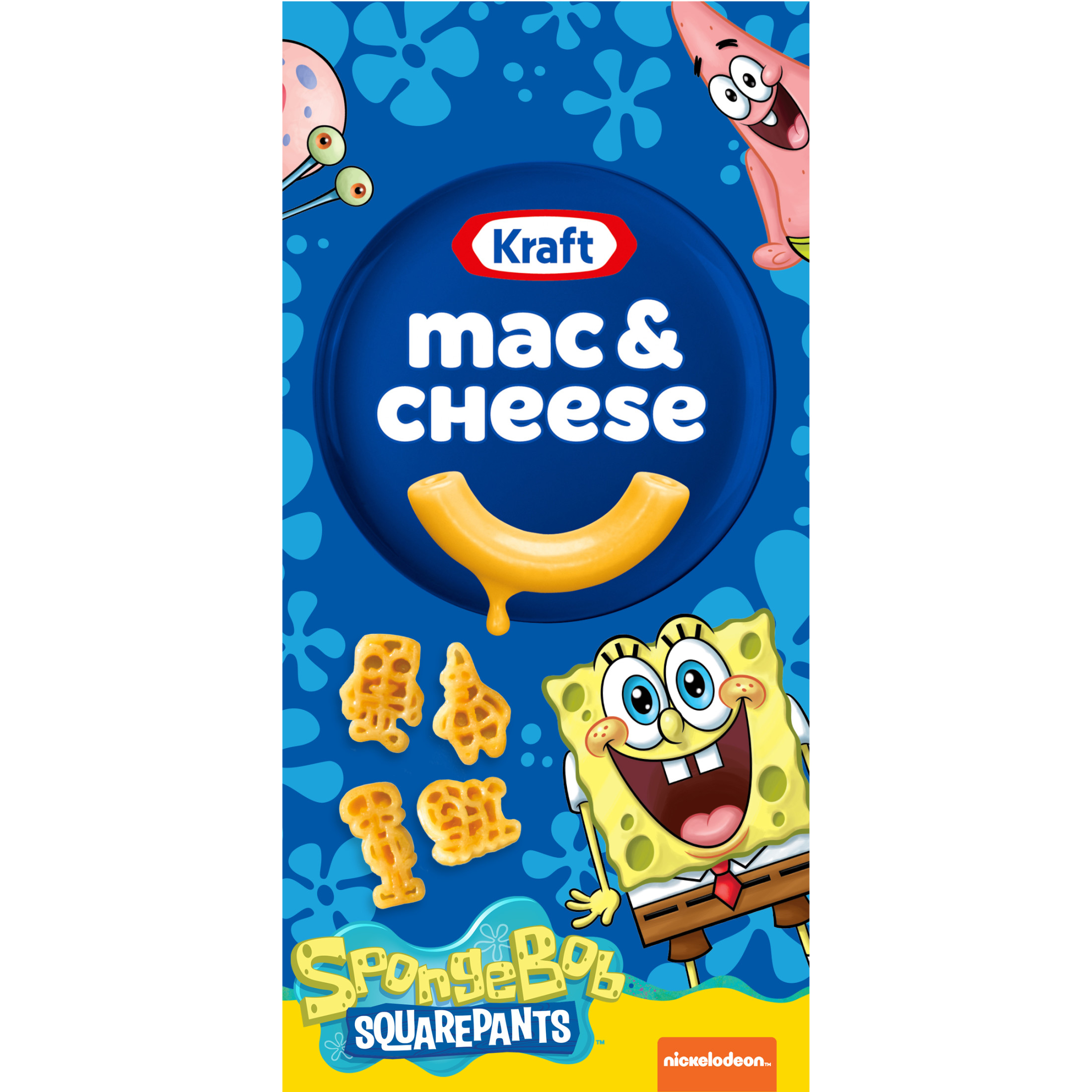Kraft Mac N Cheese Dinner SpongeBob SquarePants, 5.5 oz Box, Shelf-Stable