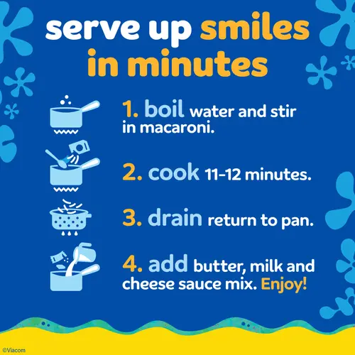 Kraft Mac N Cheese Dinner SpongeBob SquarePants, 5.5 oz Box, Shelf-Stable thumbnail 2