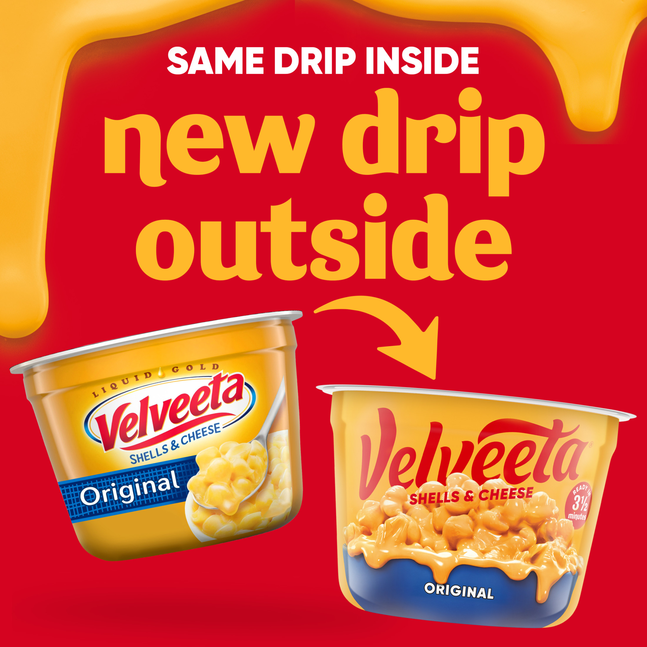 Velveeta Shells and Cheese Macaroni and Cheese Cups Easy Microwavable Dinner, 2.39 oz Cup thumbnail 3