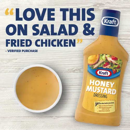 Kraft Honey Mustard Dressing, 16 fl oz Bottle thumbnail 4