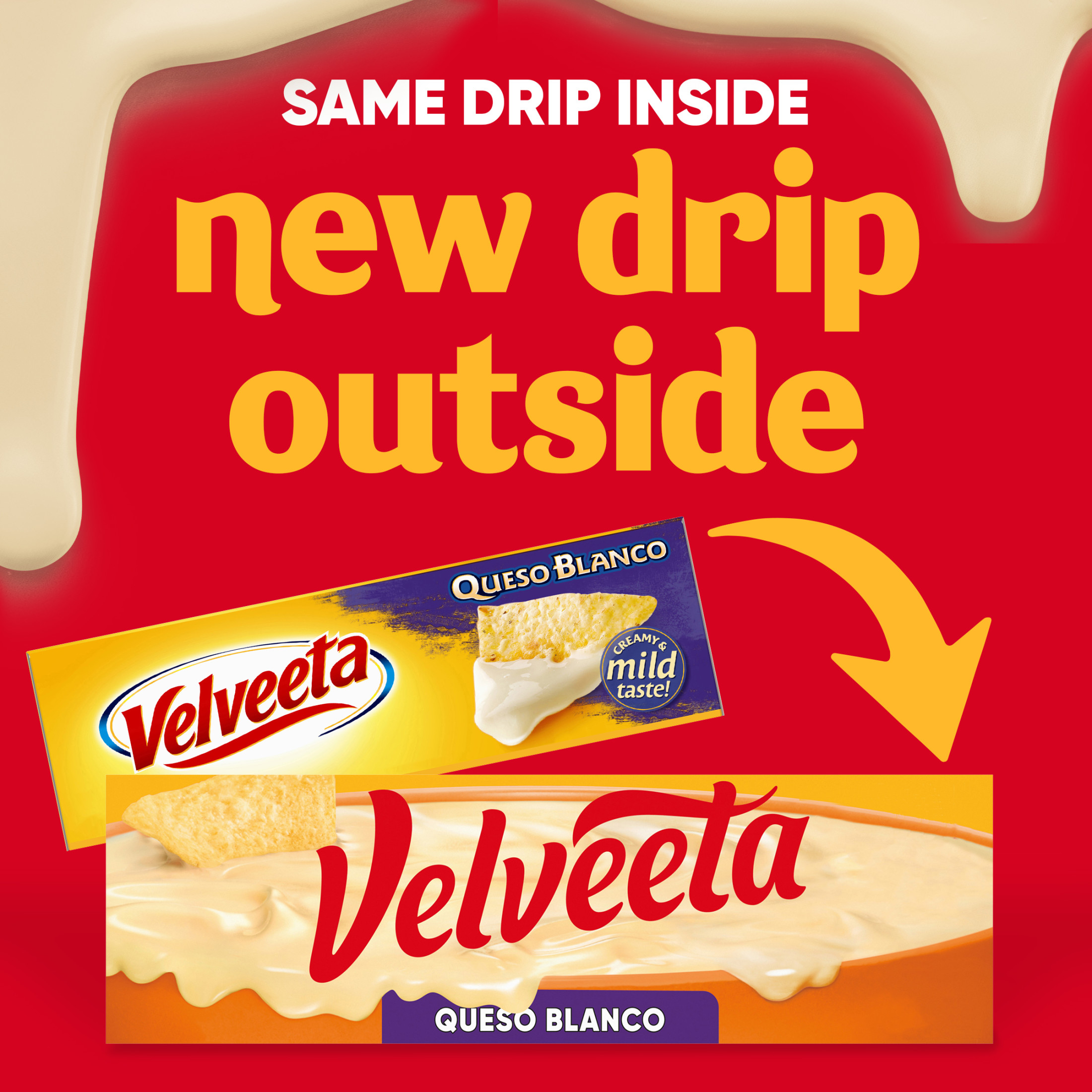 Velveeta Queso Blanco Melting Cheese Dip & Sauce, 32 oz Block thumbnail 2
