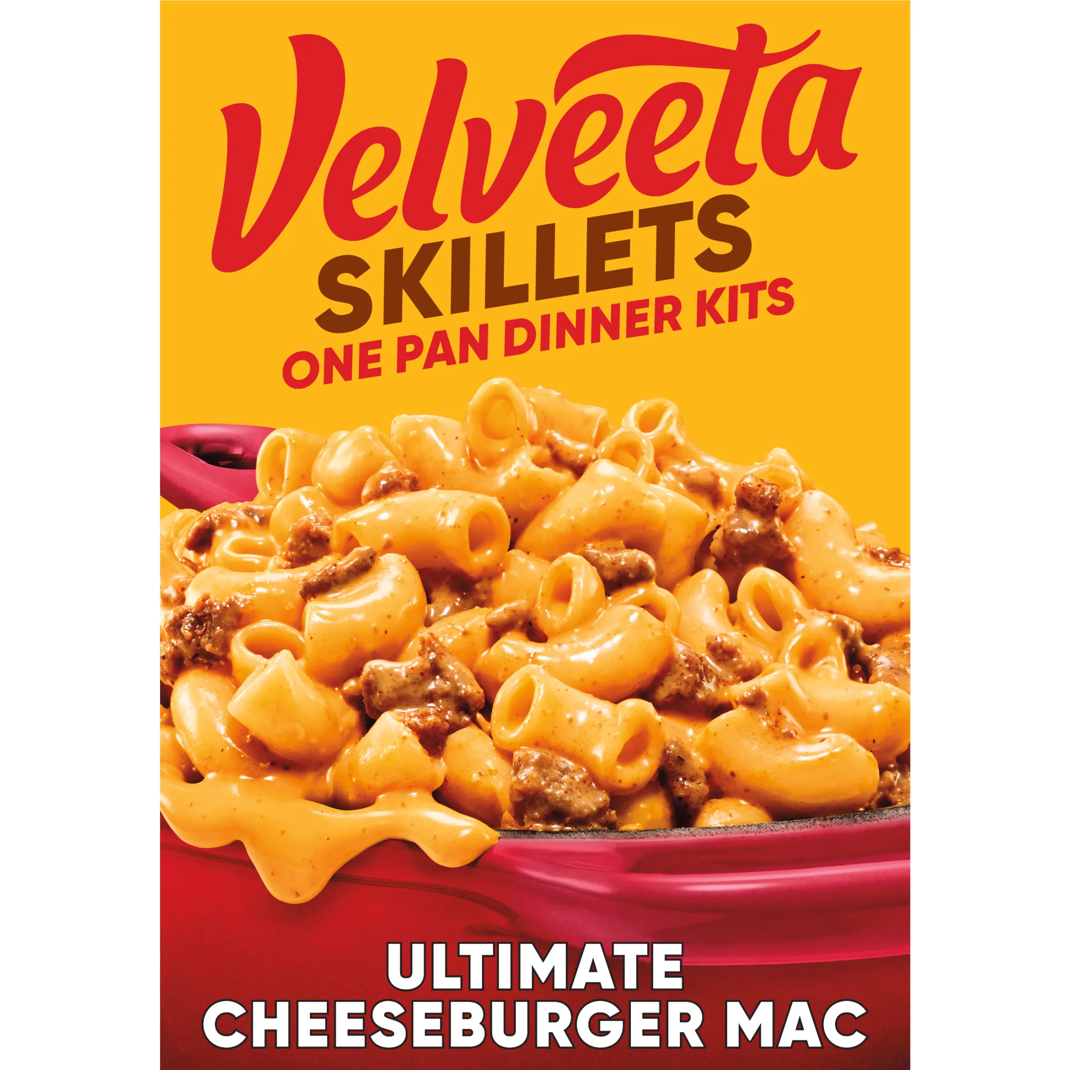 Velveeta Ultimate Cheeseburger Macaroni and Cheese Dinner Kit, 12.8 oz Box