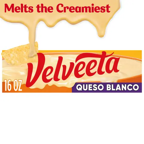 Velveeta Queso Blanco Melting Cheese Dip & Sauce, 16 oz Block
