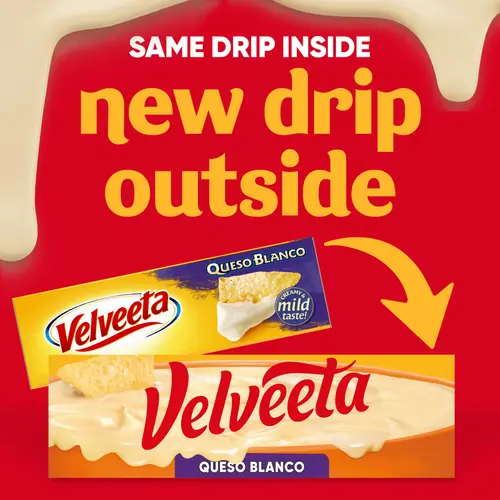 Velveeta Queso Blanco Melting Cheese Dip & Sauce, 16 oz Block thumbnail 2