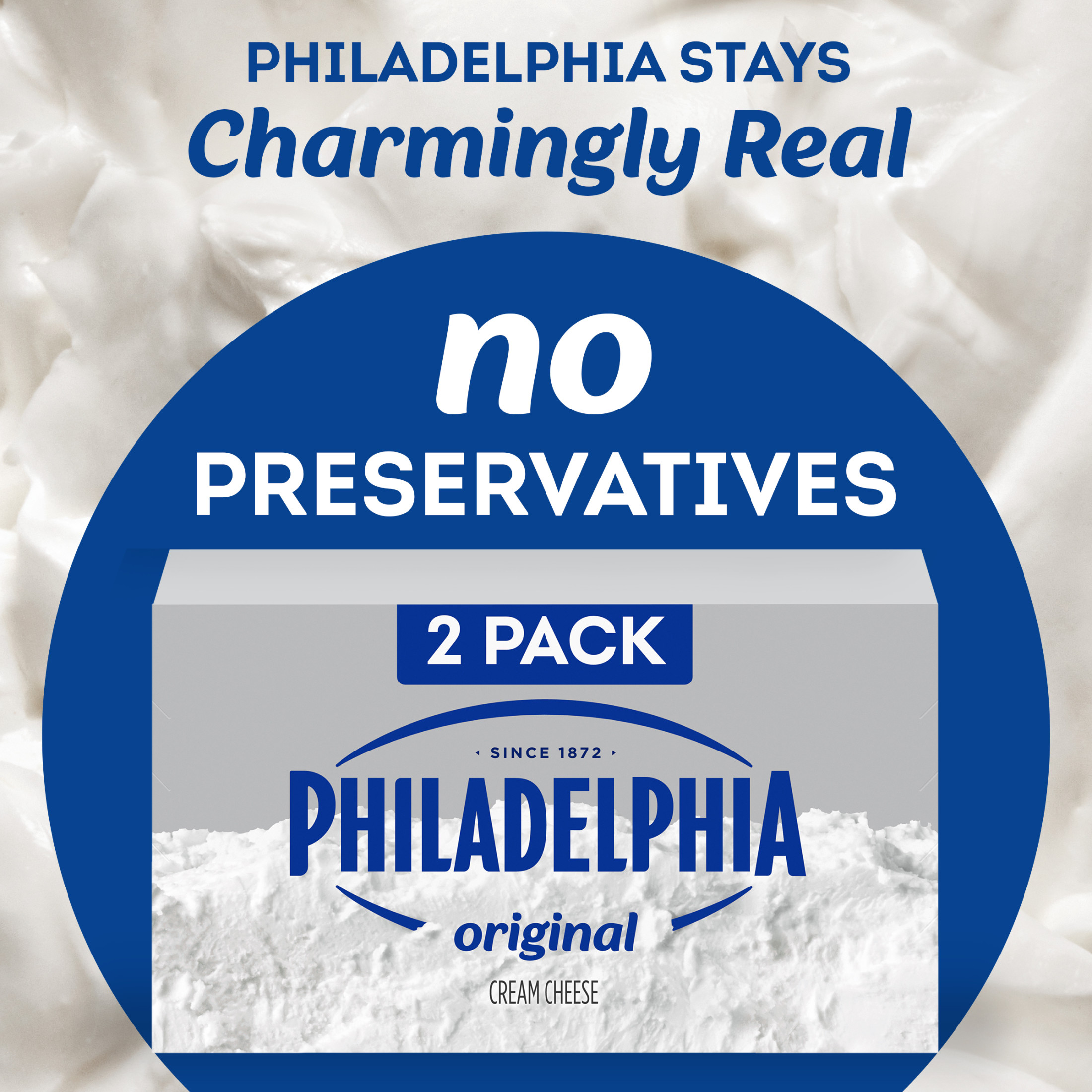 Philadelphia Original Cream Cheese, 2 ct Pack, 8 oz Brick thumbnail 3