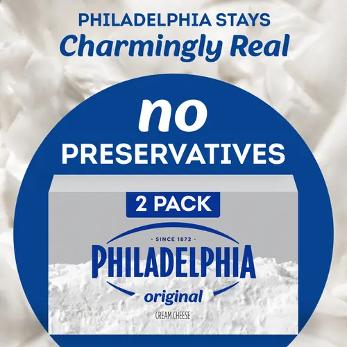 Philadelphia Original Cream Cheese, 2 ct Pack, 8 oz Brick thumbnail 3
