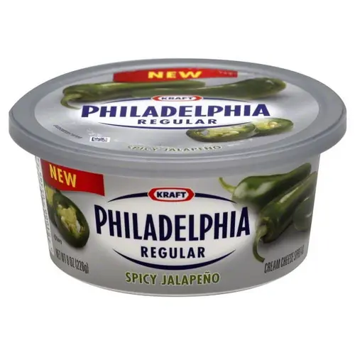 Kraft Philadelphia Spicy Jalapeno Cream Cheese Spread, 8 oz
