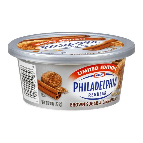Kraft Philadelphia Regular Brown Sugar & Cinnamon Cream Cheese Spread, 8 Oz. thumbnail 2