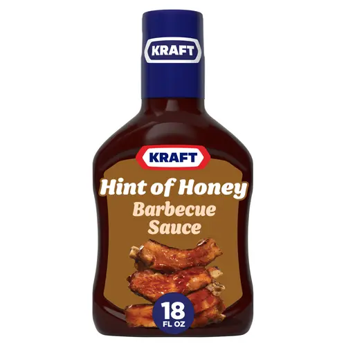 Kraft Sweet Honey Slow-Simmered Barbecue BBQ Sauce, 18 oz Bottle