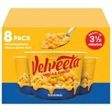 Velveeta Original Mac N Cheese Easy Microwaveable Dinner, 8 ct Pack, 2.39 oz Cups, Shelf-Stable