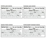 Cracker Barrel Cracker Cuts Pepper Jack, Cheddar Jack, Asiago & Extra Sharp Cheddar Cheese Slice Variety Pack, 48 ct Tray thumbnail 3