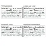 Cracker Barrel Cracker Cuts Pepper Jack, Cheddar Jack, Asiago & Extra Sharp Cheddar Cheese Slice Variety Pack, 48 ct Tray thumbnail 3