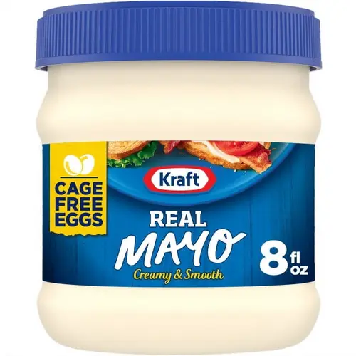 Kraft Real Mayo Creamy & Smooth Mayonnaise, 8 fl oz Jar thumbnail 2