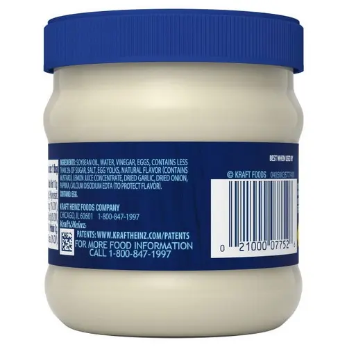 Kraft Real Mayo Creamy & Smooth Mayonnaise, 8 fl oz Jar thumbnail 4
