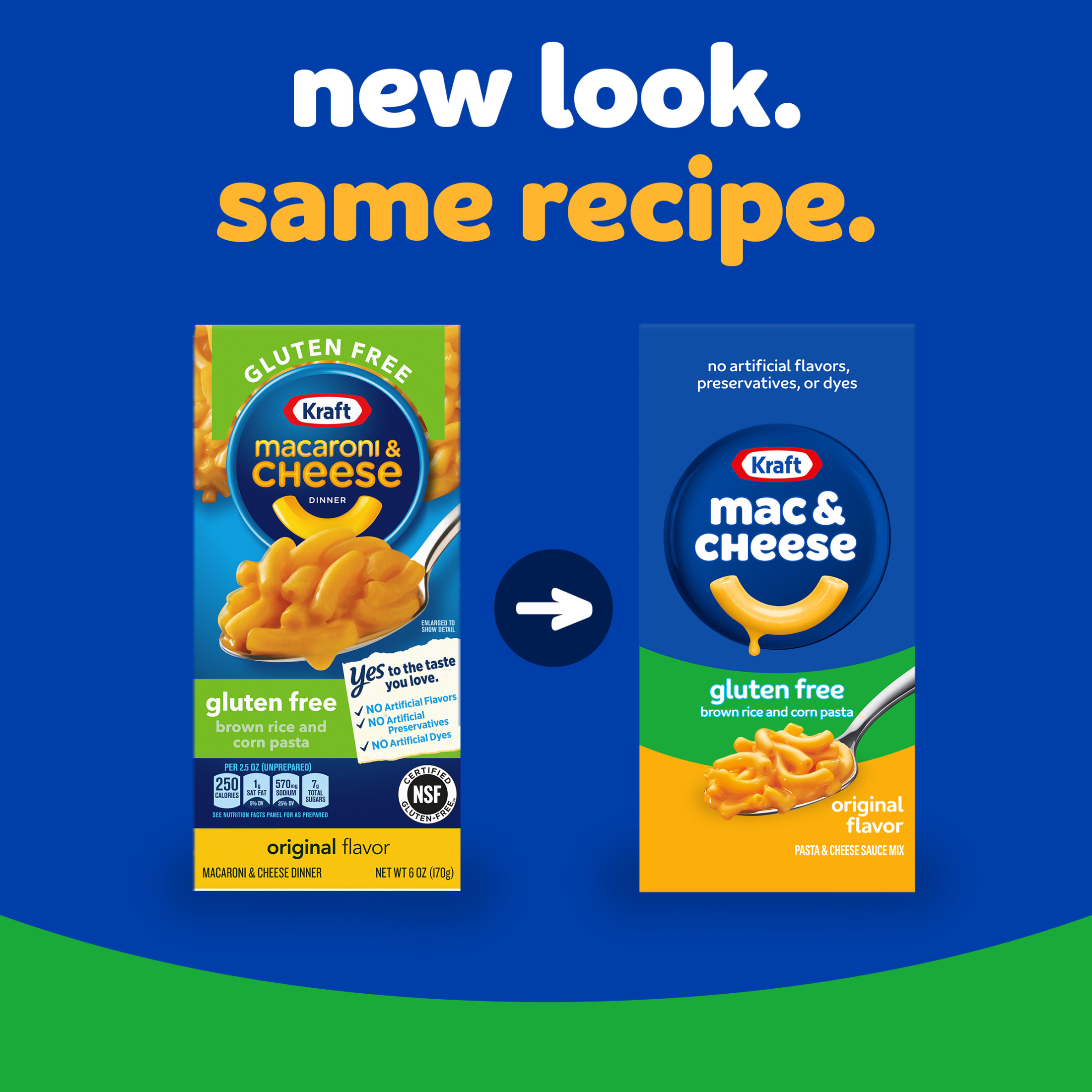 Kraft Gluten Free Original Mac N Cheese Dinner, 6 oz Box, Shelf-Stable thumbnail 2