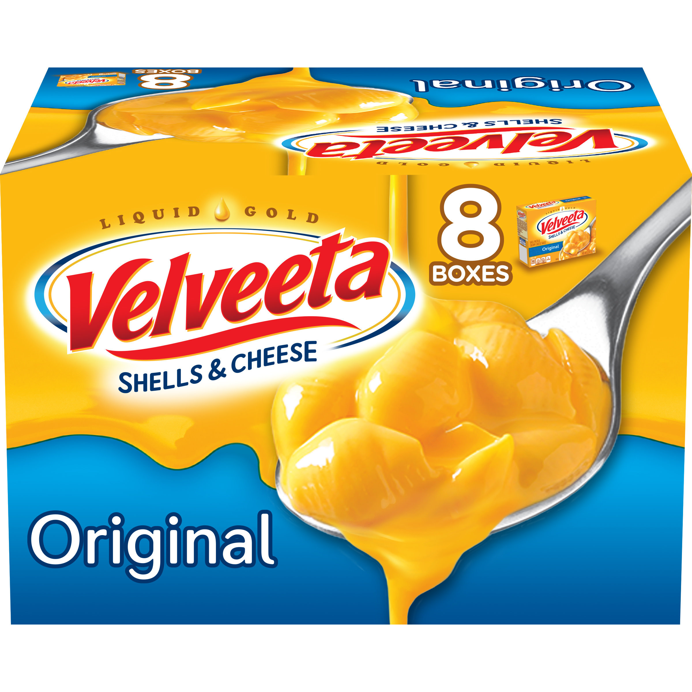 Velveeta Shells and Cheese Original 12 Ounce (8 Pack)