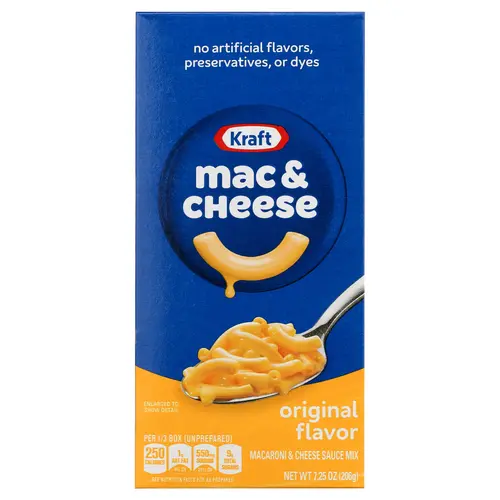 Kraft Original Mac & Cheese Macaroni and Cheese Dinner, 12 ct Pack, 7.25 oz Boxes thumbnail 2