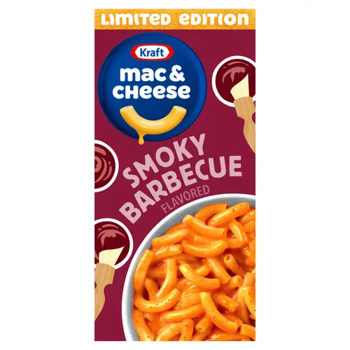 Kraft Smoky Barbecue Flavored Mac & Cheese Macaroni and Cheese Dinner, 7.25 oz Box, Shelf-Stable