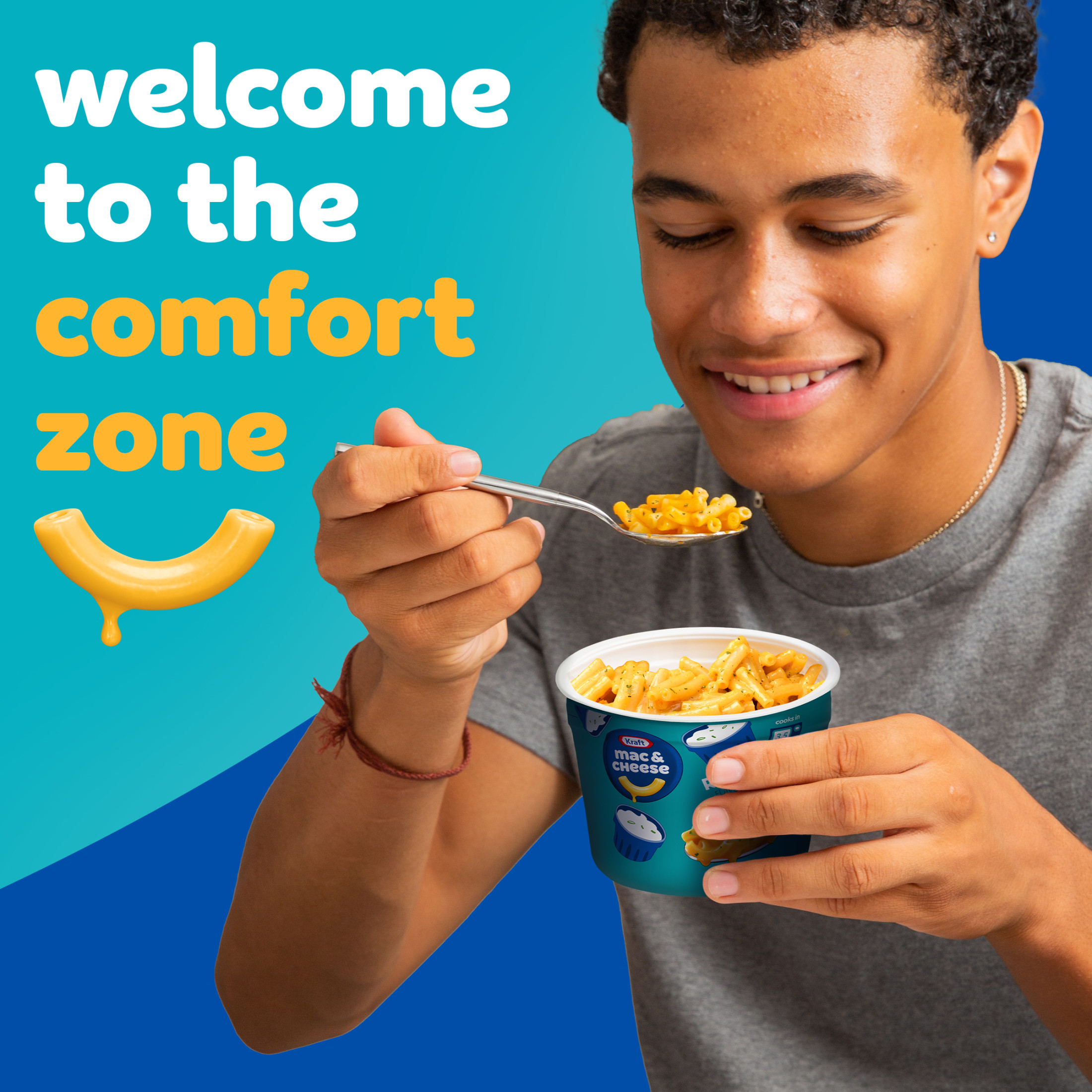 Kraft Ranch Flavored Mac & Cheese Dinner, 4 Ct Pack, 2.05 oz Cups, Shelf-Stable, Shelf-Stable thumbnail 2