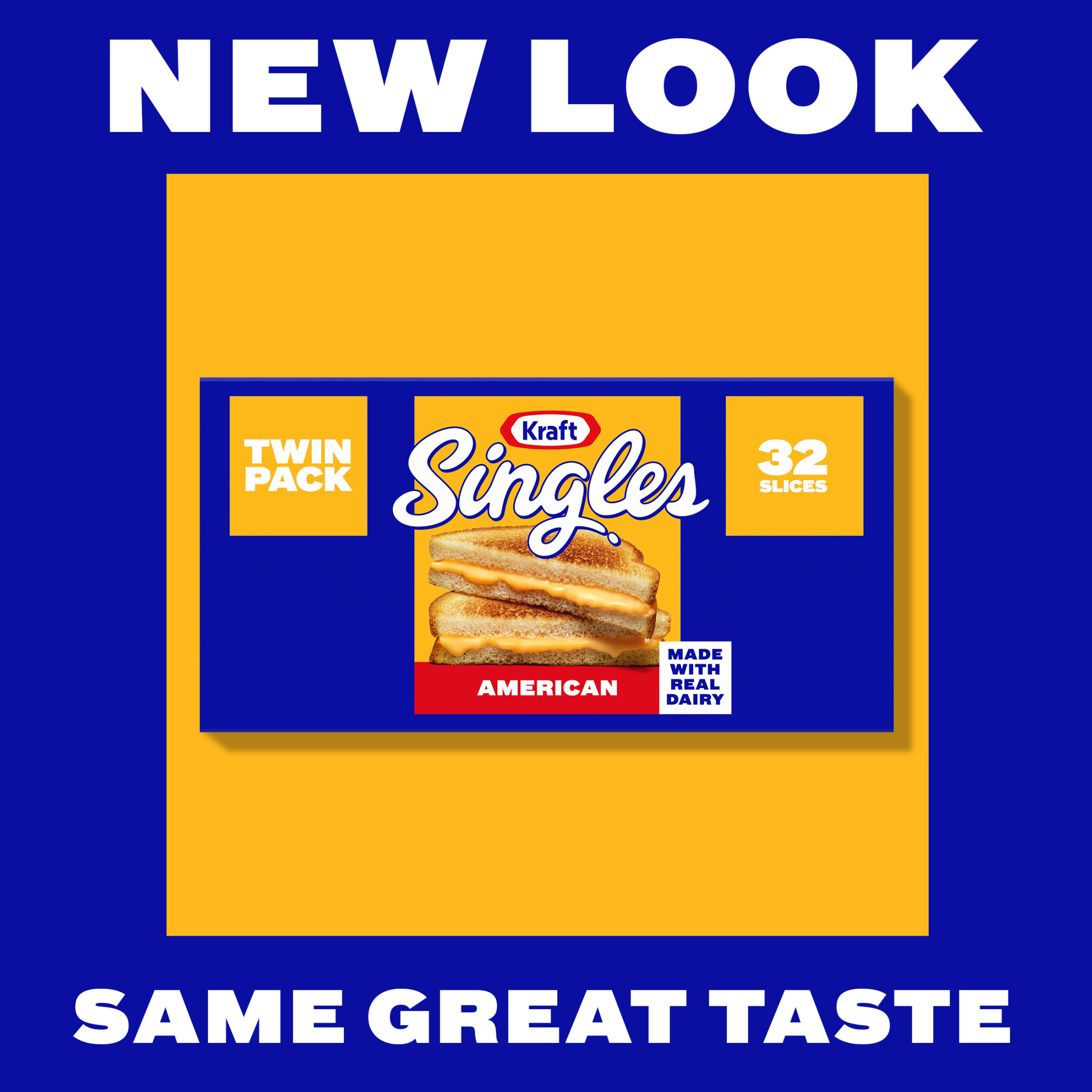 Kraft Singles American Cheese Slices Twin Pk, 32 Ct Pk thumbnail 2