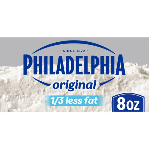 Philadelphia Reduced Fat Cream Cheese, 8 oz Brick