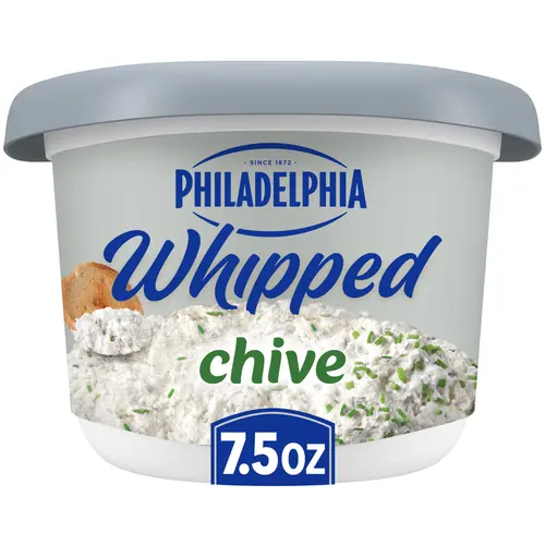 Philadelphia Chive Whipped Cream Cheese Spread, 7.5 oz Tub