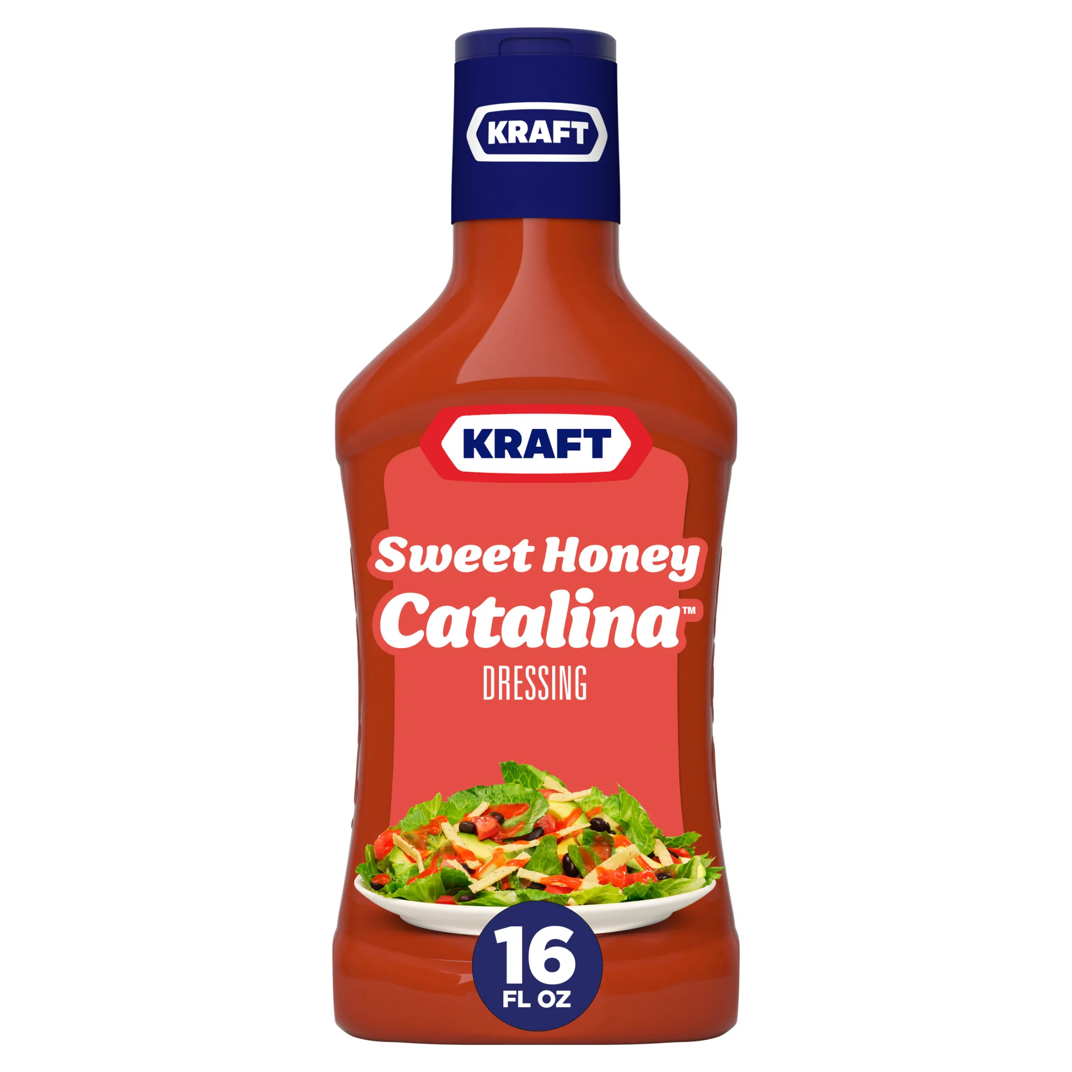 Kraft Sweet Honey Catalina Dressing, 16 fl oz Bottle