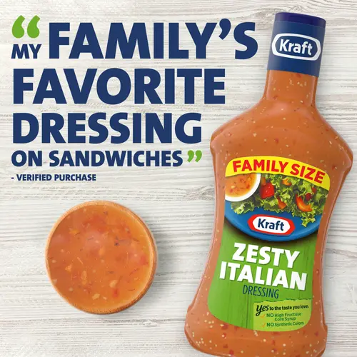 Kraft Zesty Italian Dressing Family Size, 24 fl oz Bottle thumbnail 4