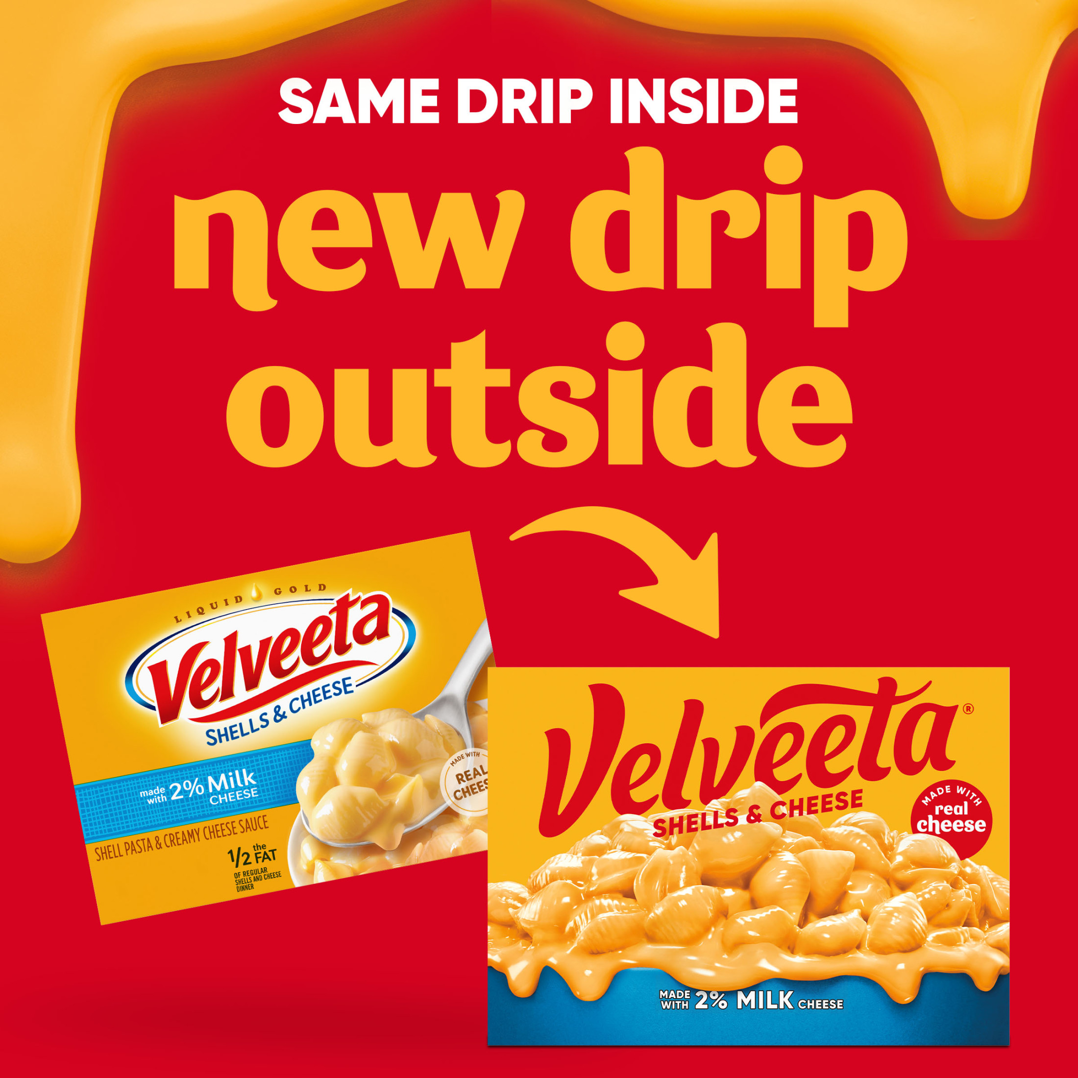 Velveeta Shells and Cheese Mac N Cheese Dinner with 2% Milk Cheese, 12 oz Box, Shelf-Stable thumbnail 2